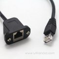 lan RJ45 panel mount extension cable adapter